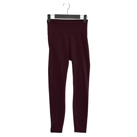lululemon athletica Burgundy Leggings - Picture 1 of 4